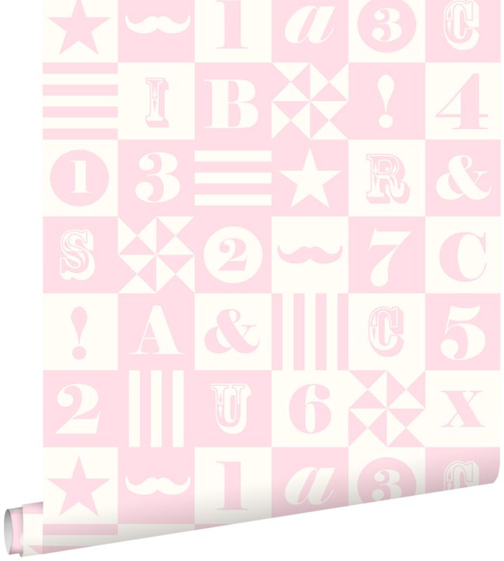 Tapeta ESTAhome Bloki jasnego różu 53 cm x 10.05 m - 1 rol.