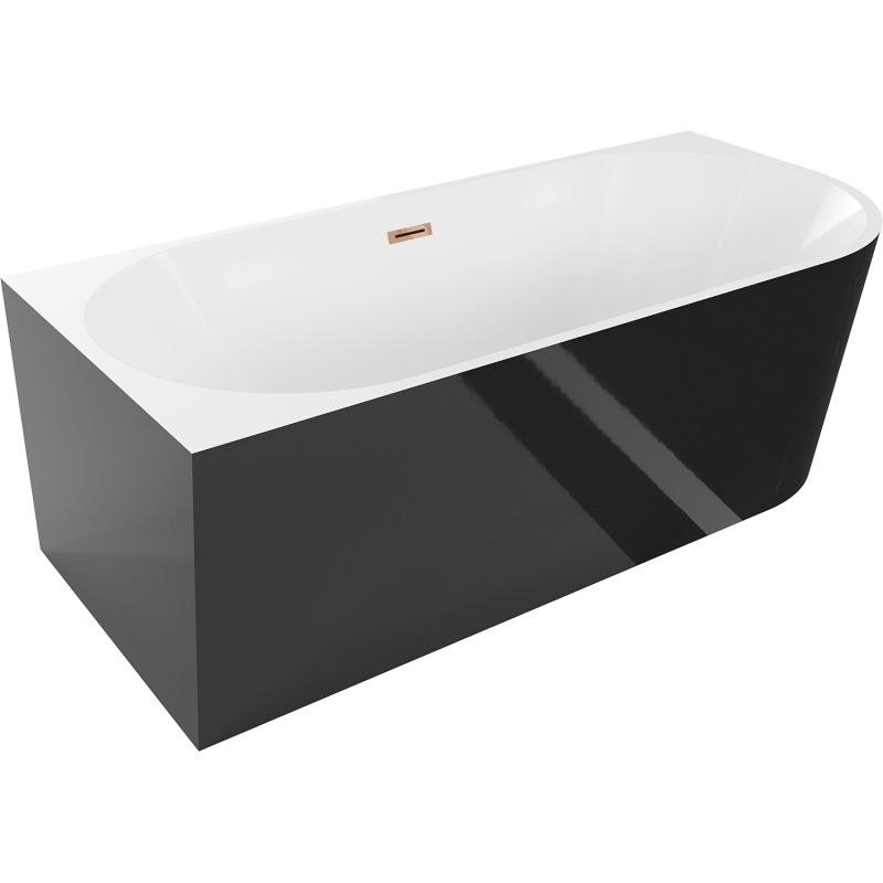 Wanna wolnostojąca Mexen Mia biała czarna 180x80 cm 52691808075L-60 1 szt.
