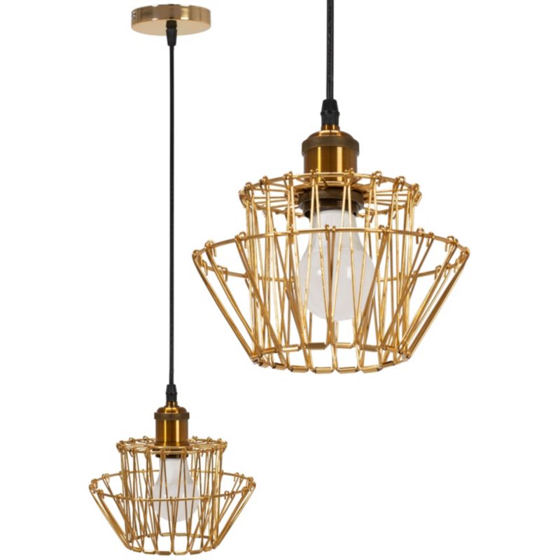 Lampa Sufitowa Wisząca Toolight App942-1Cp Set Złoty