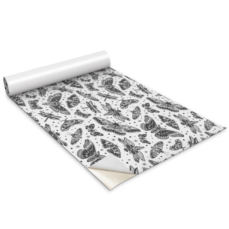 Folia Samoprzylepna Do Mebli Wallfluent 100x50 cm Motyle Matowa Okleina Dekoracyjna 1 rol.