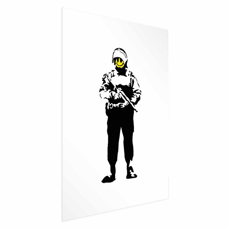 Plakat Artgeist Uśmiechnięty policjant 21x30 cm bez ramy z marginesem 1 szt