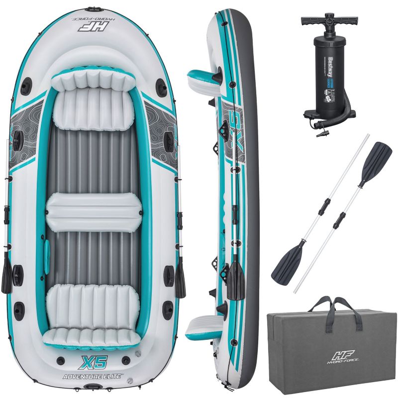 Ponton dmuchany Bestway Hydro-Force Adventure X5 pompka wiosła torba 5 os. 1 szt.