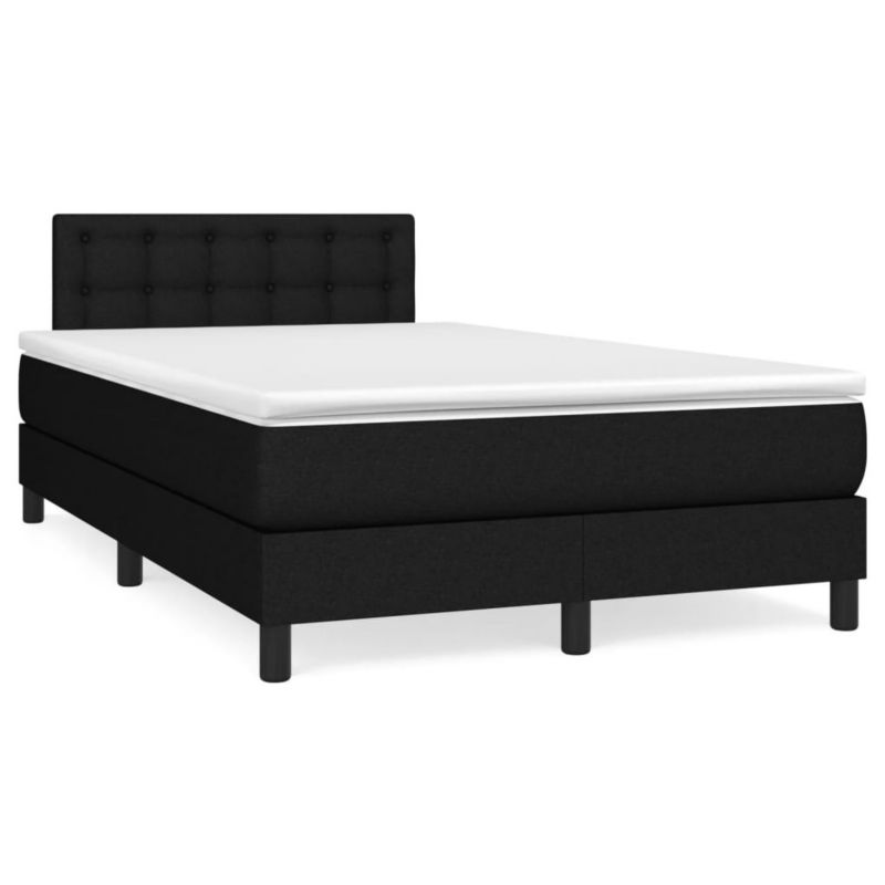 Łóżko kontynentalne WaszeMeble 120x200 cm czarne WM-3140363 1 szt.