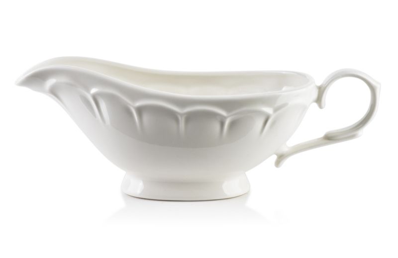 Sosjerka porcelanowa Mondex Hella 22,4x18,5x7,5 cm biała 1 szt