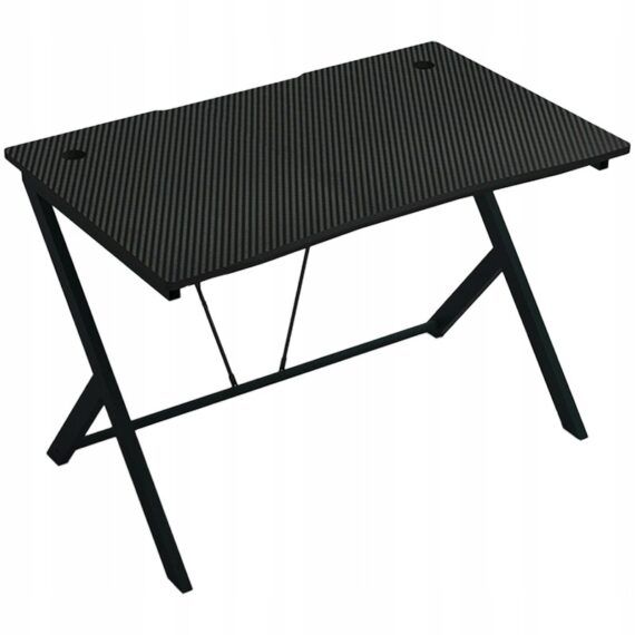 Biurko gamingowe Rebiko komputerowe czarne carbon 100 cm 1 szt.