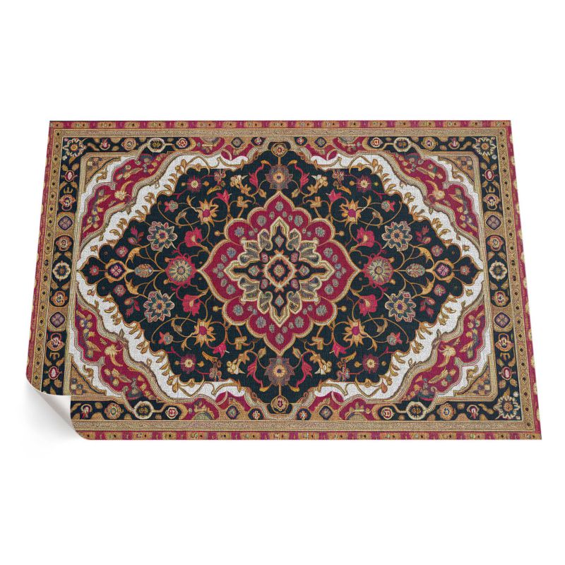 Zewnętrzny Dywan Winylowy ArtPrintCave 150x225 cm Roślinne ornament w perskim stylu 1 szt.
