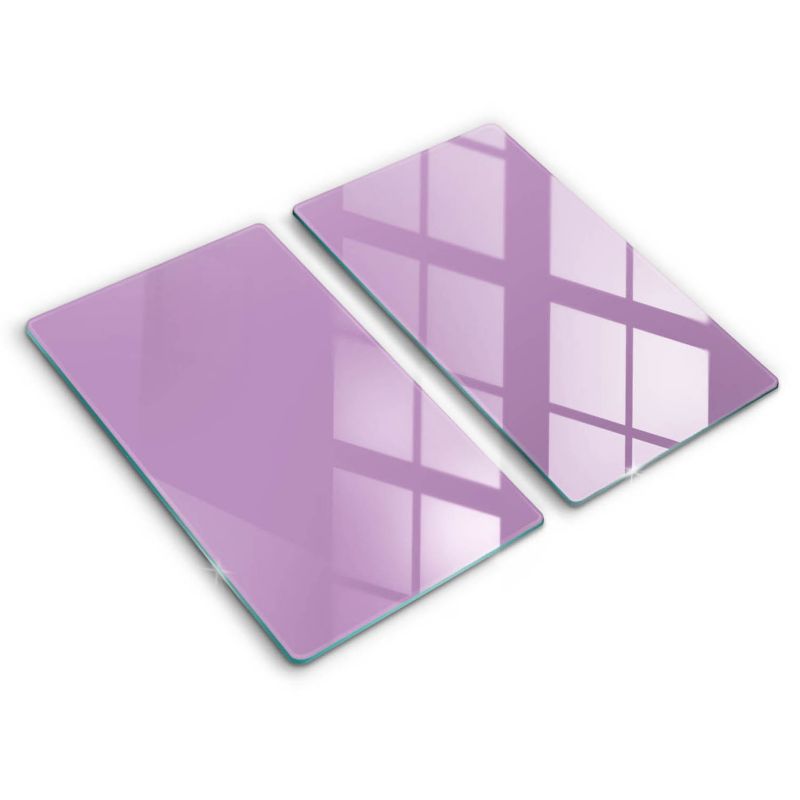 Szklana deska do krojenia Wallfluent 30x52 cm Kolor fioletowy 2 szt.