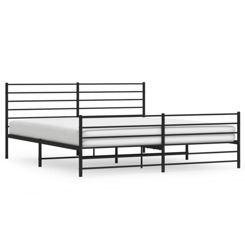 Łóżko metalowe WaszeMeble 200x200 cm czarna WM-352344 1 szt.