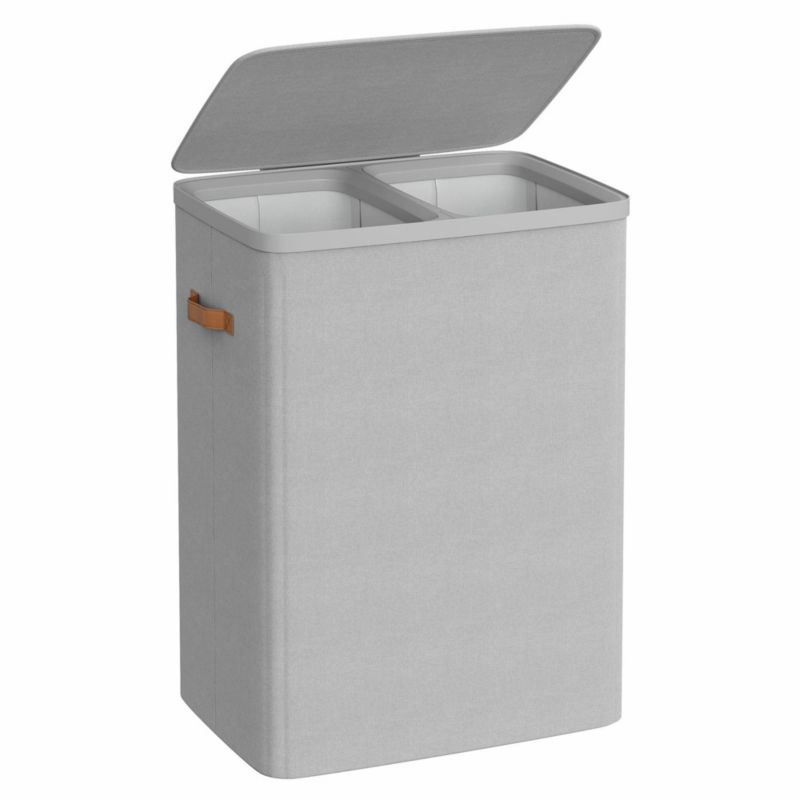 Kosz na pranie Songmics 2 komory 2 x 85 L szary 1 szt.