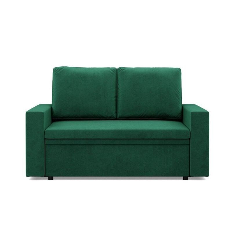 Sofa TYLETEGOTU dwuosobowa BLOM velvet butelkowa zieleń 1 szt