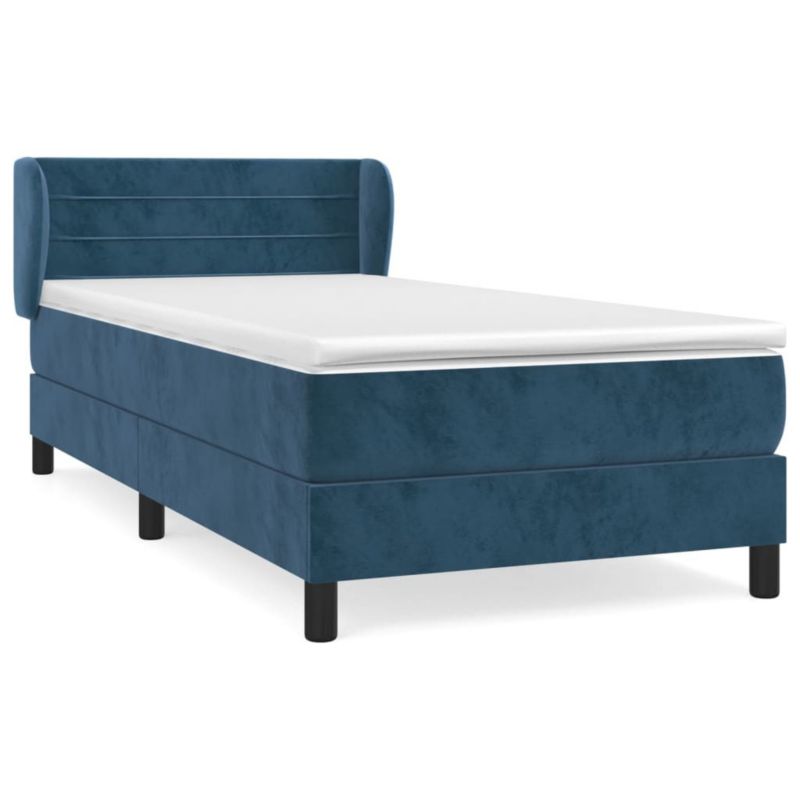 Łóżko kontynentalne WaszeMeble 90x200 cm niebieskie WM-3127533 1 szt.