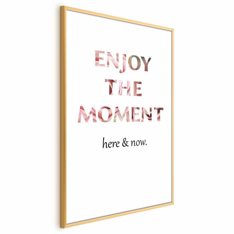 Plakat Artgeist Enjoy the Moment 21x30 cm z ramą złotą 1 szt