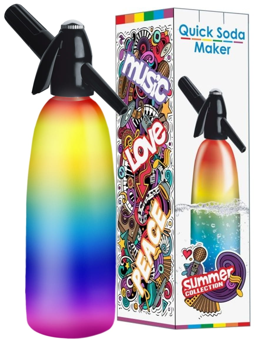 ART Saturator 1L QUICK SODA SA01K KOLOR Syfon RAINBOW - Henryx24