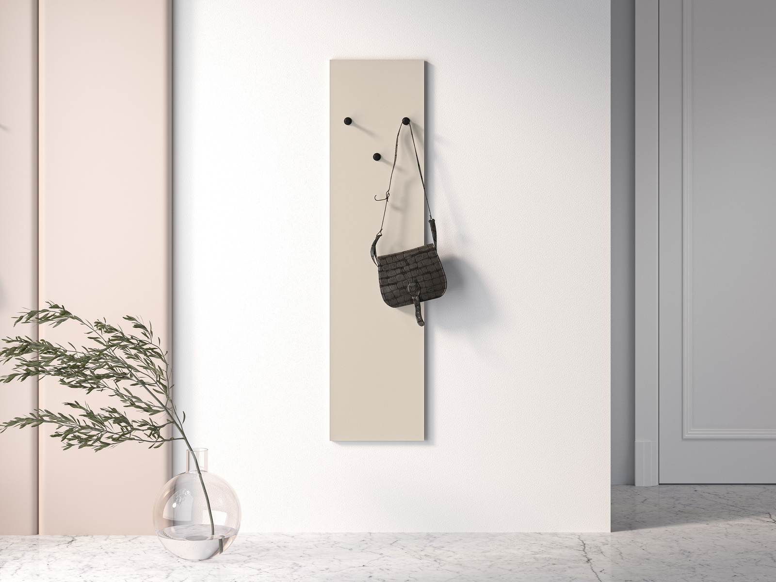 Nowoczesny wieszak ścienny SOPHIE cashmere