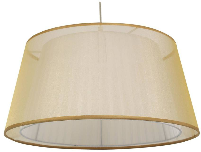Złota lampa sufitowa wisząca do salonu z regulacją wysokości CHARLIE