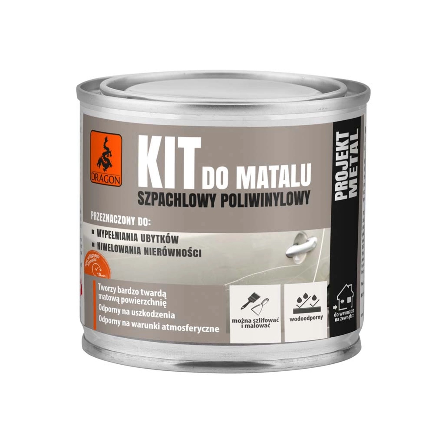 Dragon Kit szpachlowy do metalu 250 g