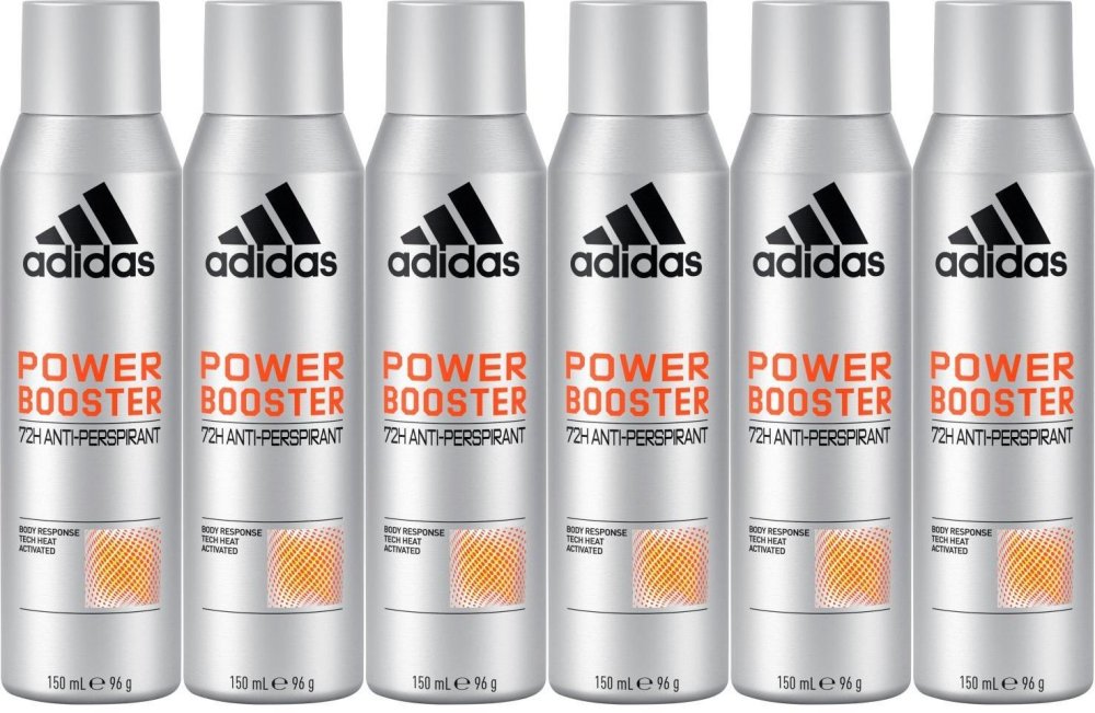 6x Dezodorant męski Adidas Men Power Booster, 150ml