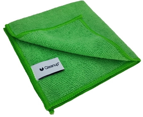 Ściereczka z mikrofibry Qleanup, 30x30cm, 250g, 10 sztuk, zielony