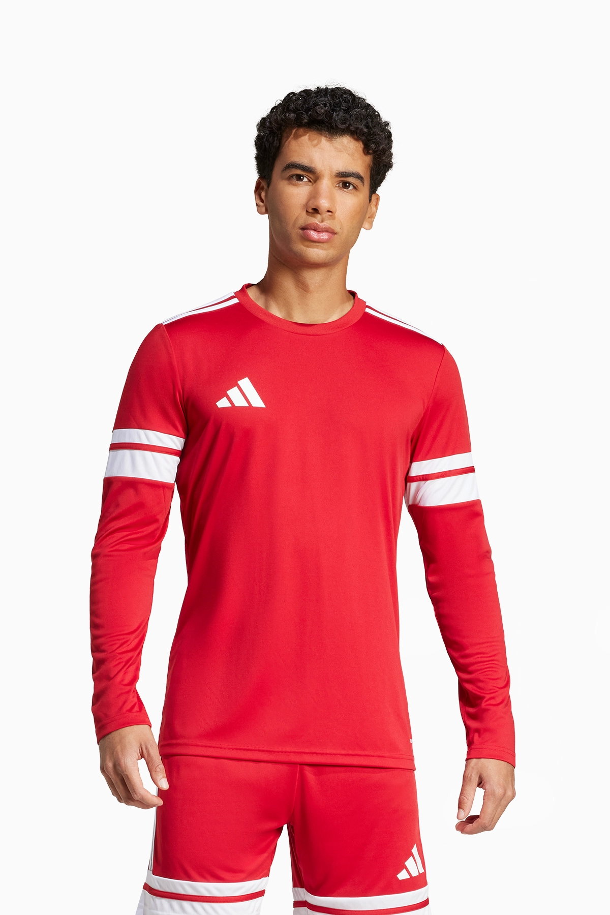 Koszulka z długim rękawem adidas Squadra 25 - Czerwony