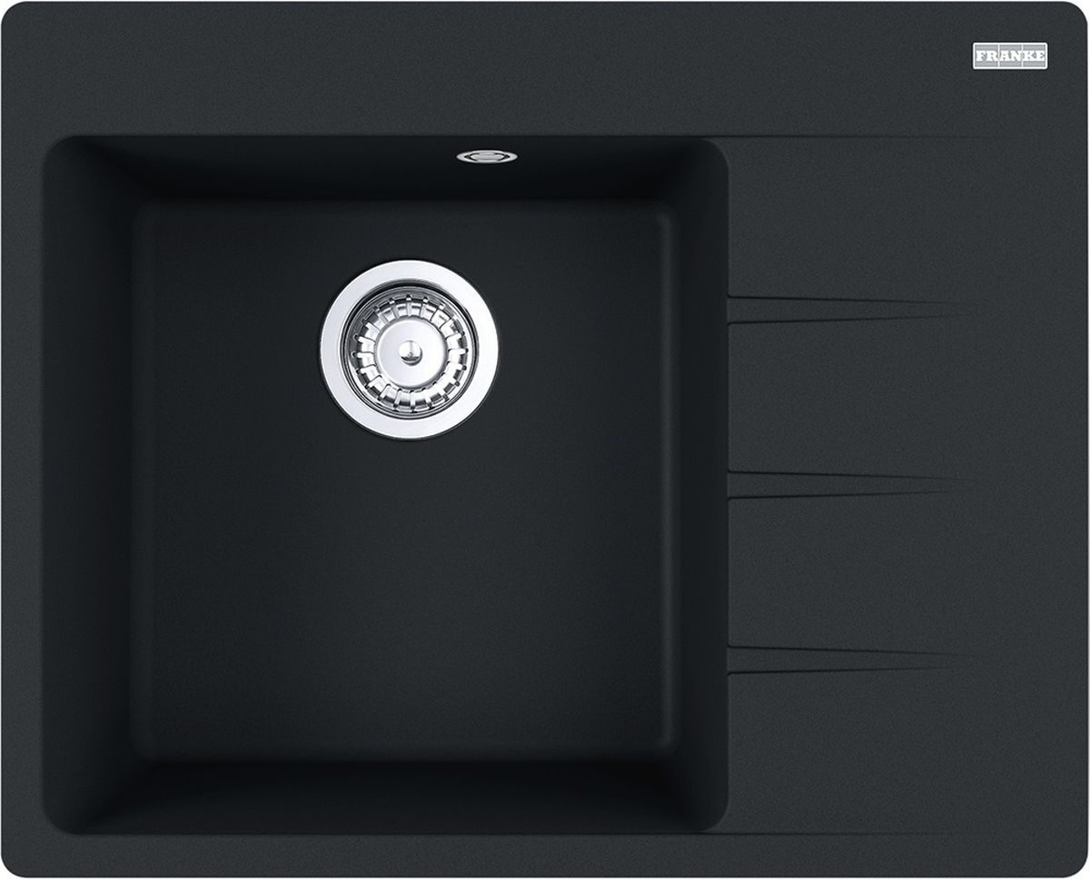 Franke Centro 611-62 TL zlewozmywak 62x50 cm Fragranite czarny mat 114.0633.131