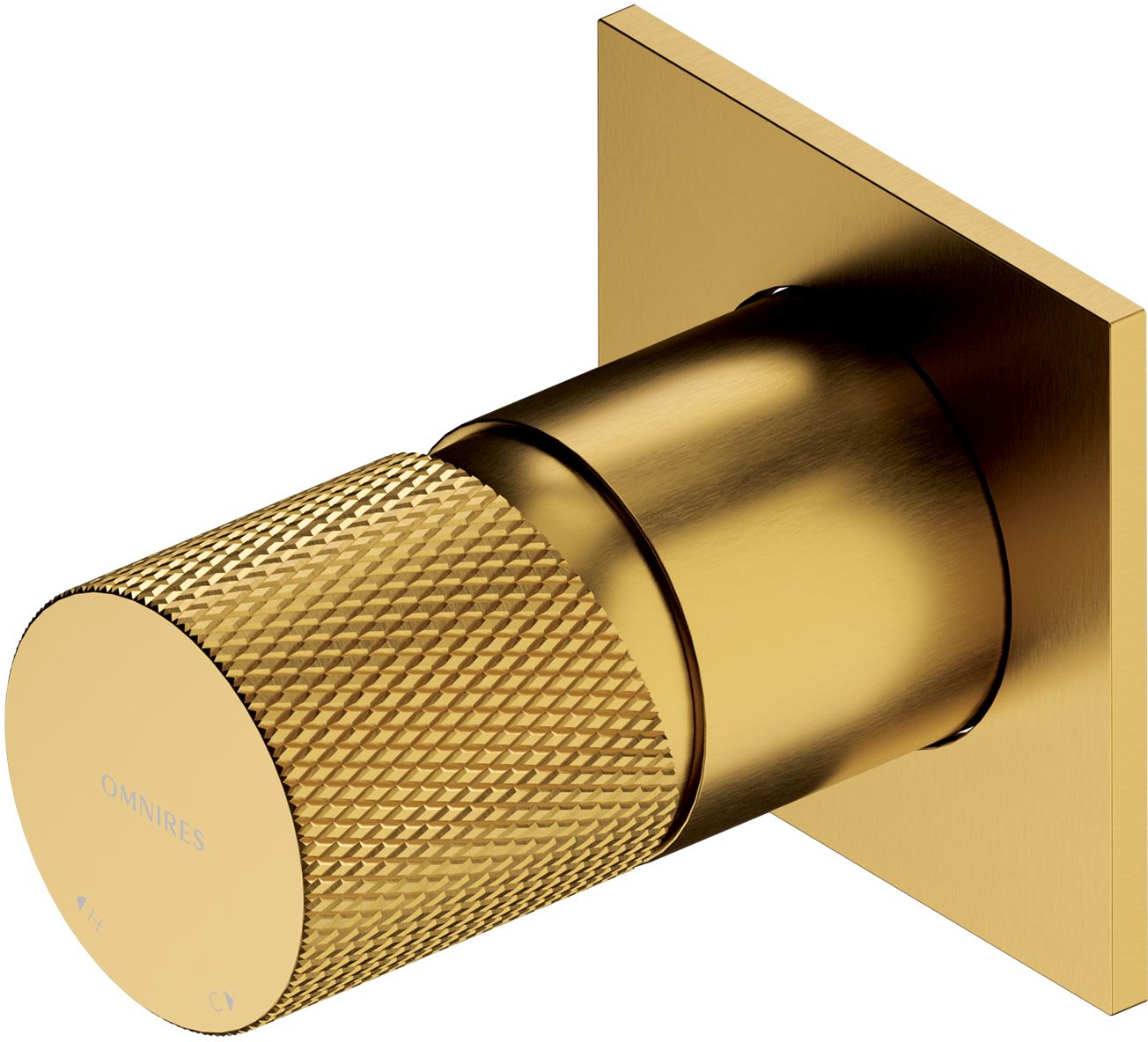 Omnires Contour bateria prysznicowa podtynkowa złoty szczotkowany CT8045GLB