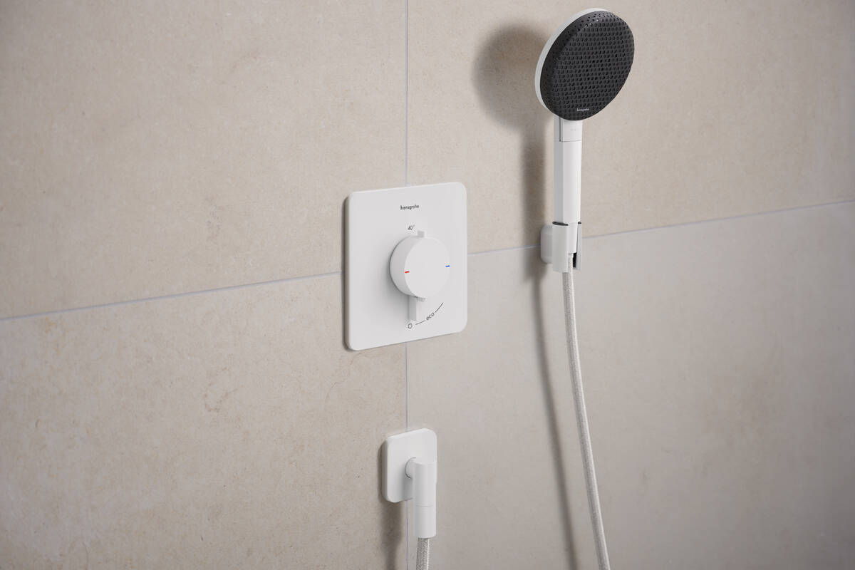 Hansgrohe Ecostat Comfort Q bateria prysznicowa podtynkowa termostatyczna biała 33712700