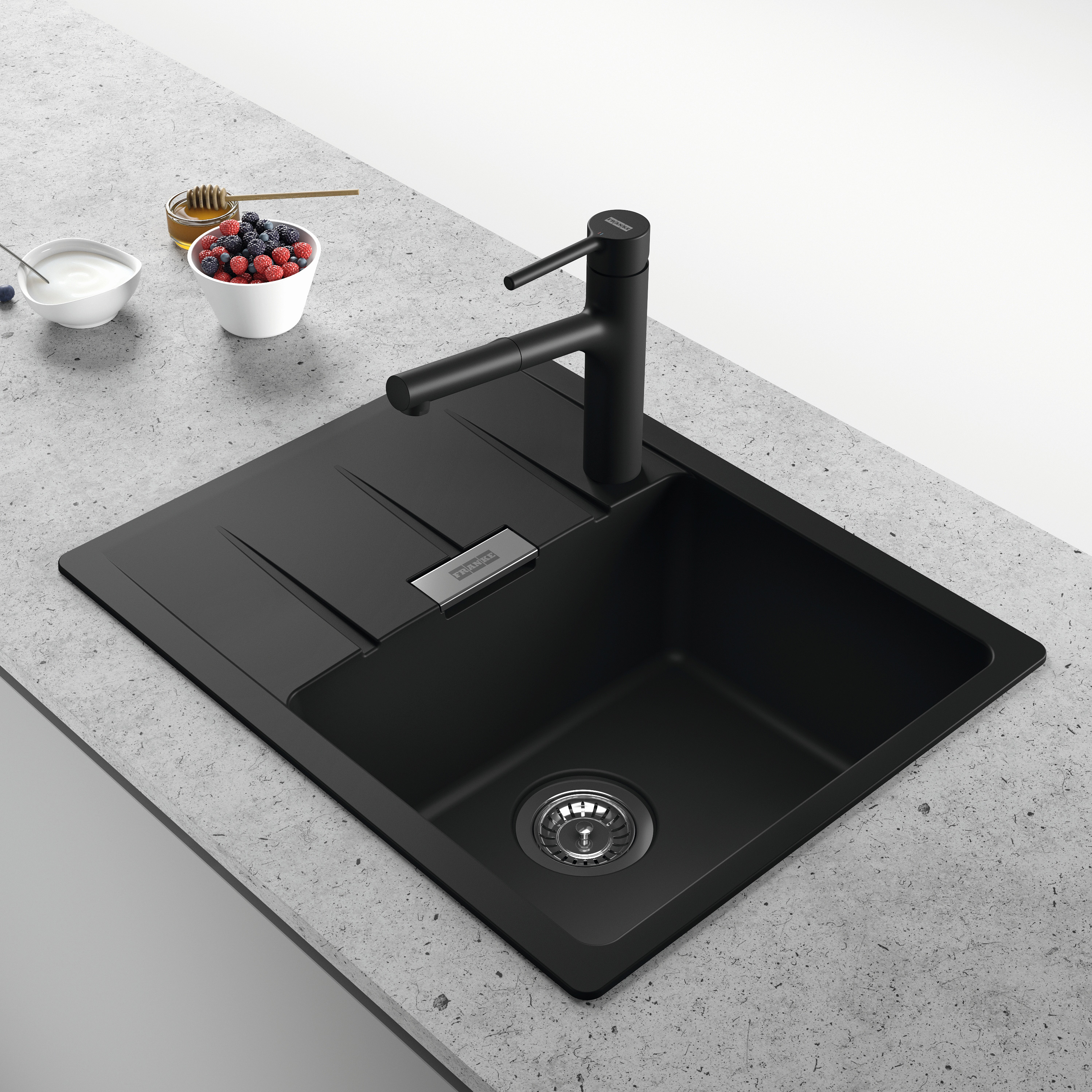 Franke Centro CNG 611-62 GSC zlewozmywak 62x50 cm Fragranite czarny mat 114.0687.313