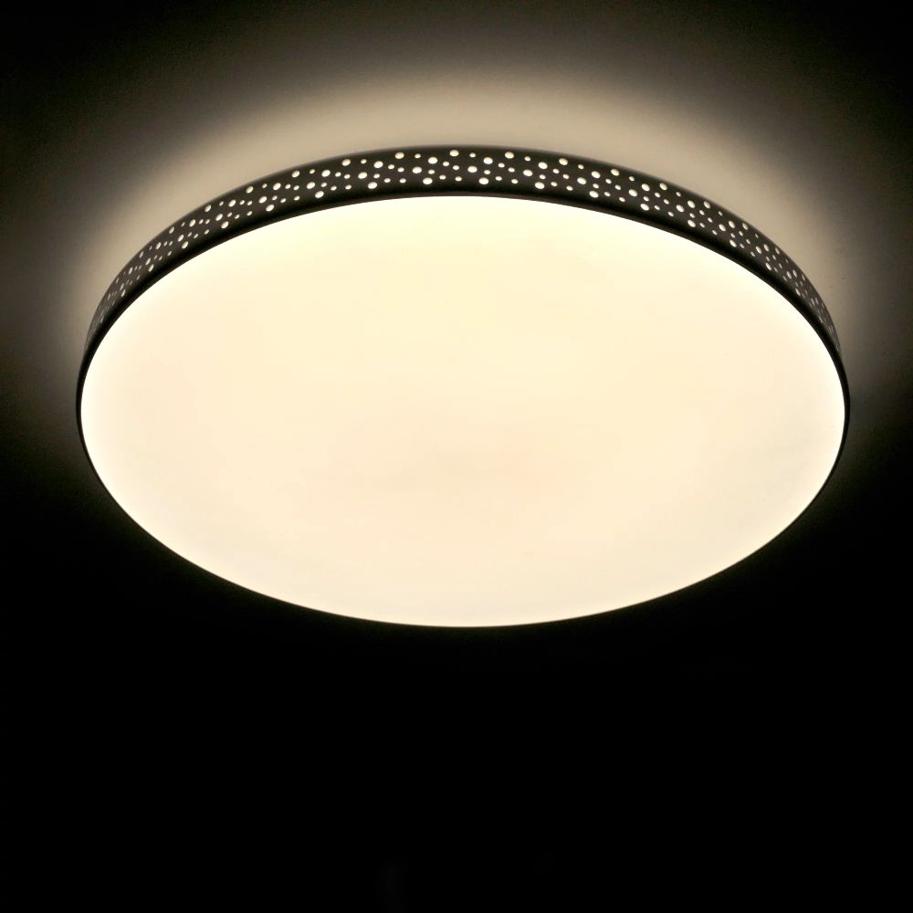 Goldlux Moon plafon 1x18 W czarny 321947
