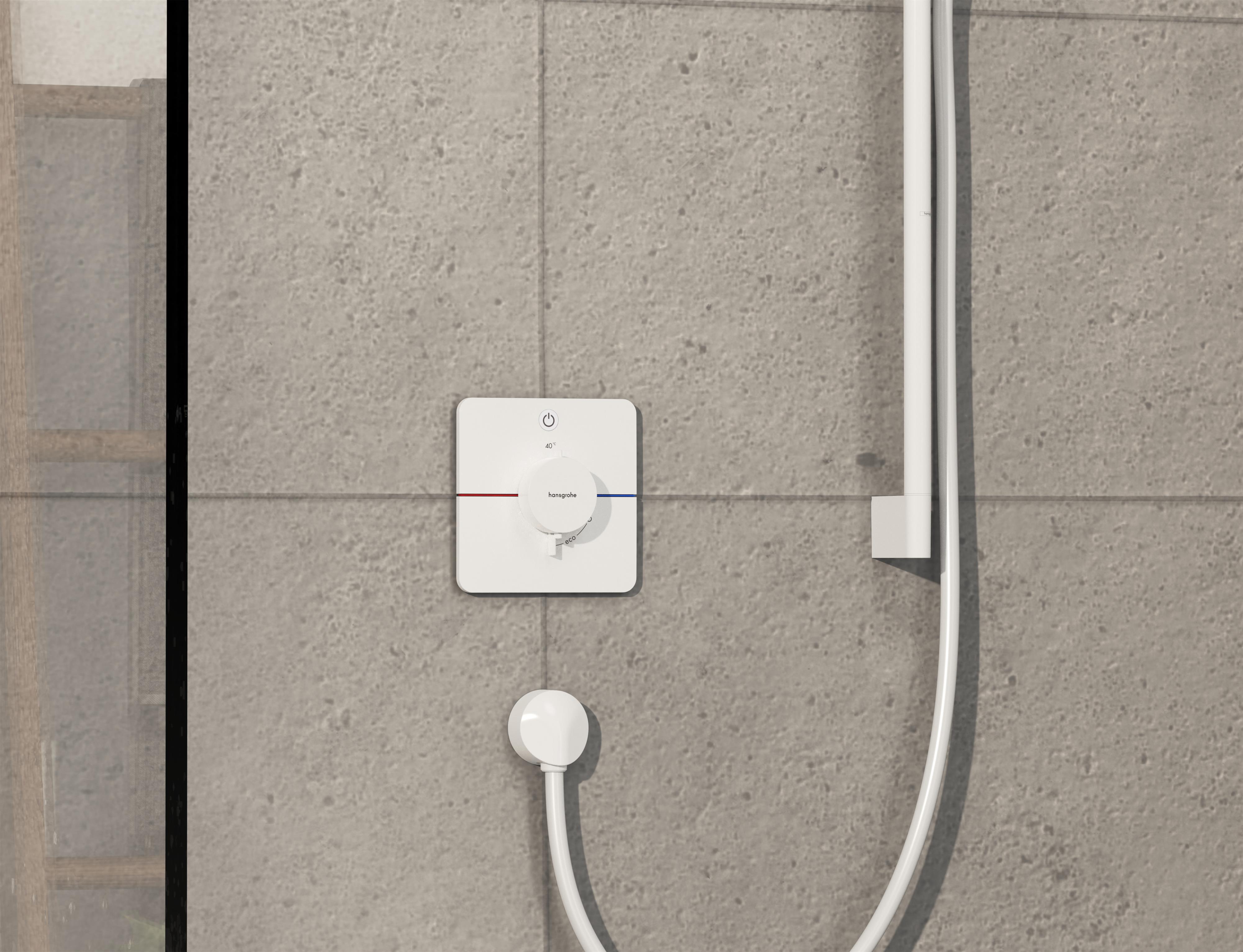 Hansgrohe ShowerSelect Comfort Q bateria prysznicowa podtynkowa termostatyczna biały mat 15581700