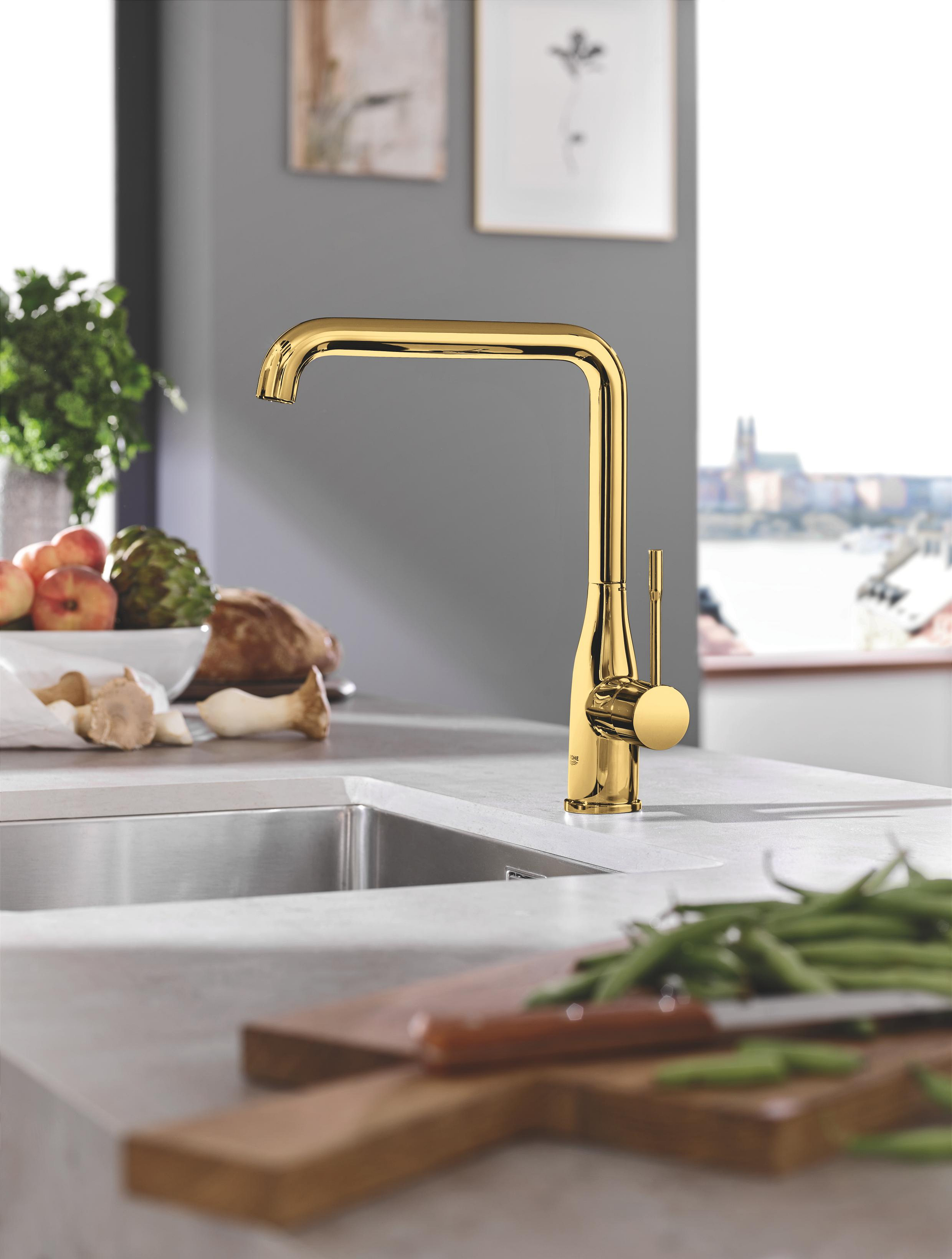 Grohe Essence bateria kuchenna stojąca Cool Sunrise 30269GL0