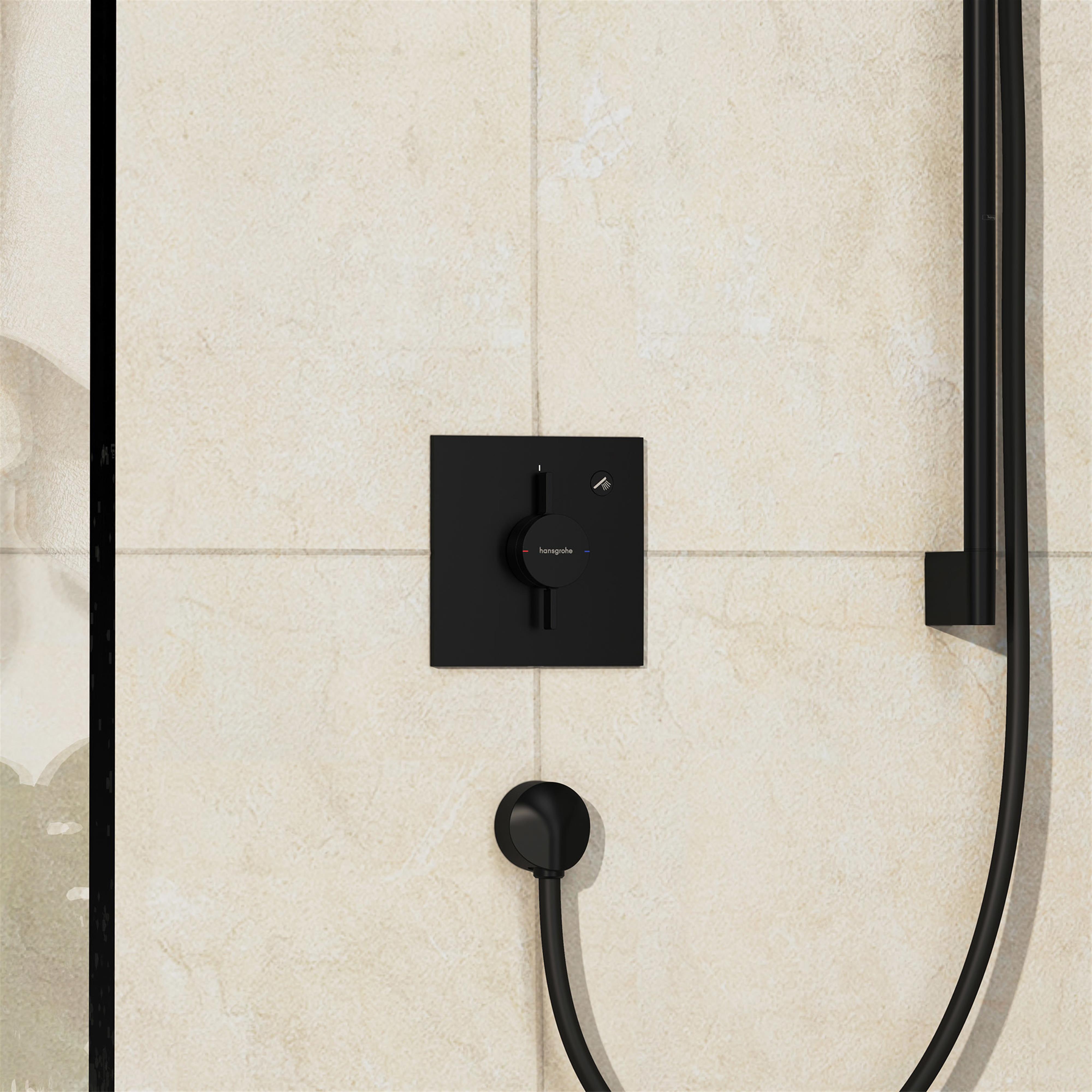 Hansgrohe DuoTurn E bateria prysznicowa podtynkowa czarny mat 75617670
