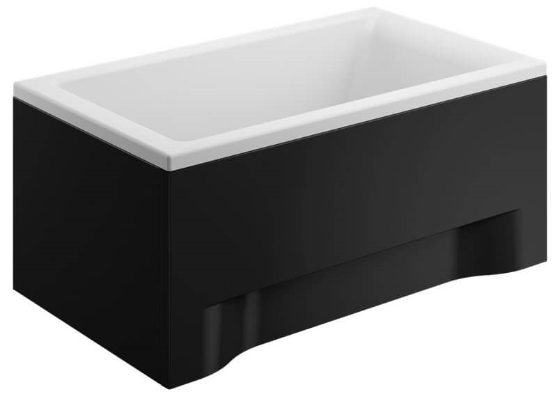 Polimat Capri panel przedni do wanny 120 cm czarny 00861