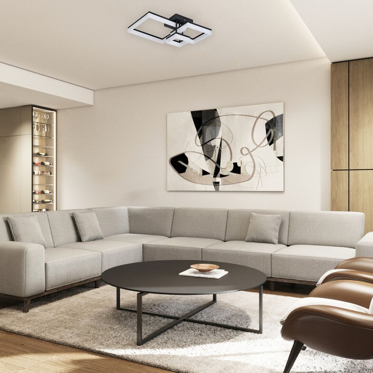 Rabalux Amilia lampa podsufitowa 3x22 W biała-czarna 71386