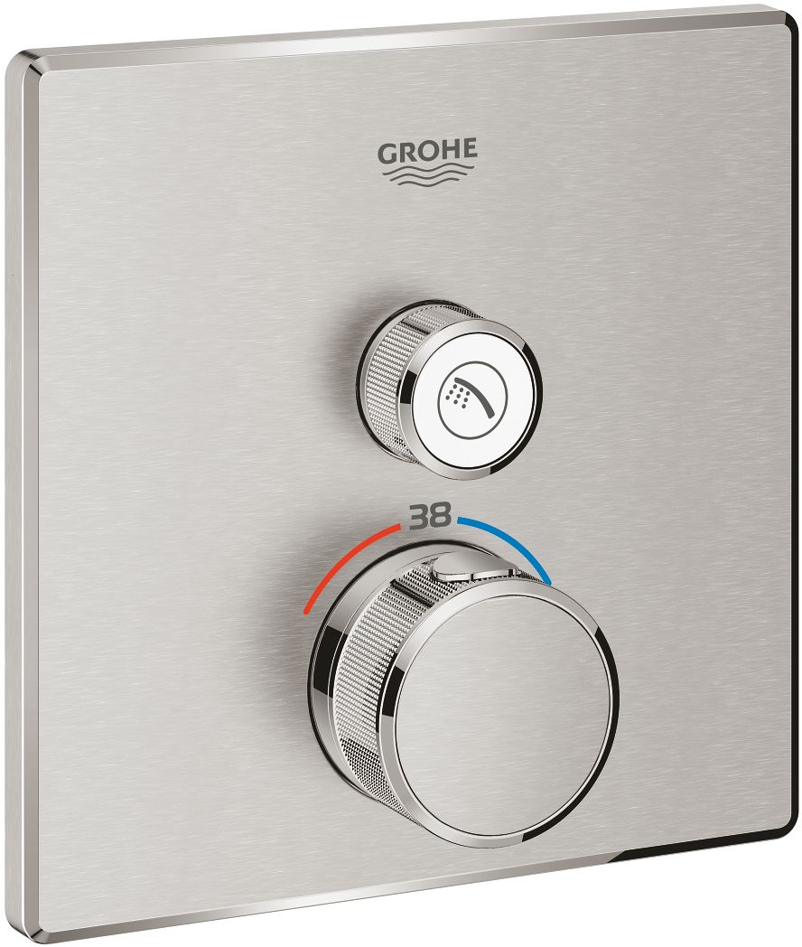 Grohe Grohtherm SmartControl bateria prysznicowa podtynkowa termostatyczna stal nierdzewna 29123DC0