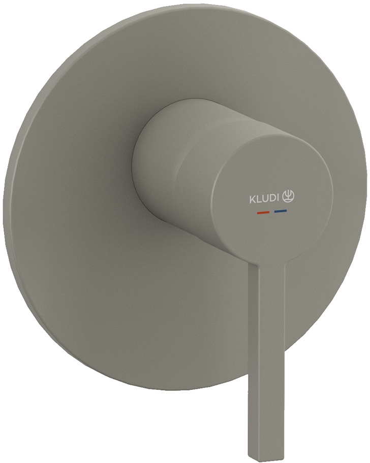 Kludi Nova Fonte Puristic bateria prysznicowa podtynkowa szary mat 20755O115