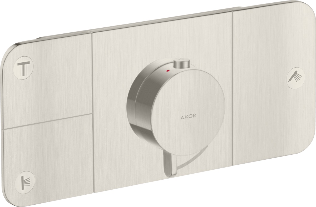 Axor One bateria prysznicowa podtynkowa termostatyczna stal szlachetna optyczna 45713800
