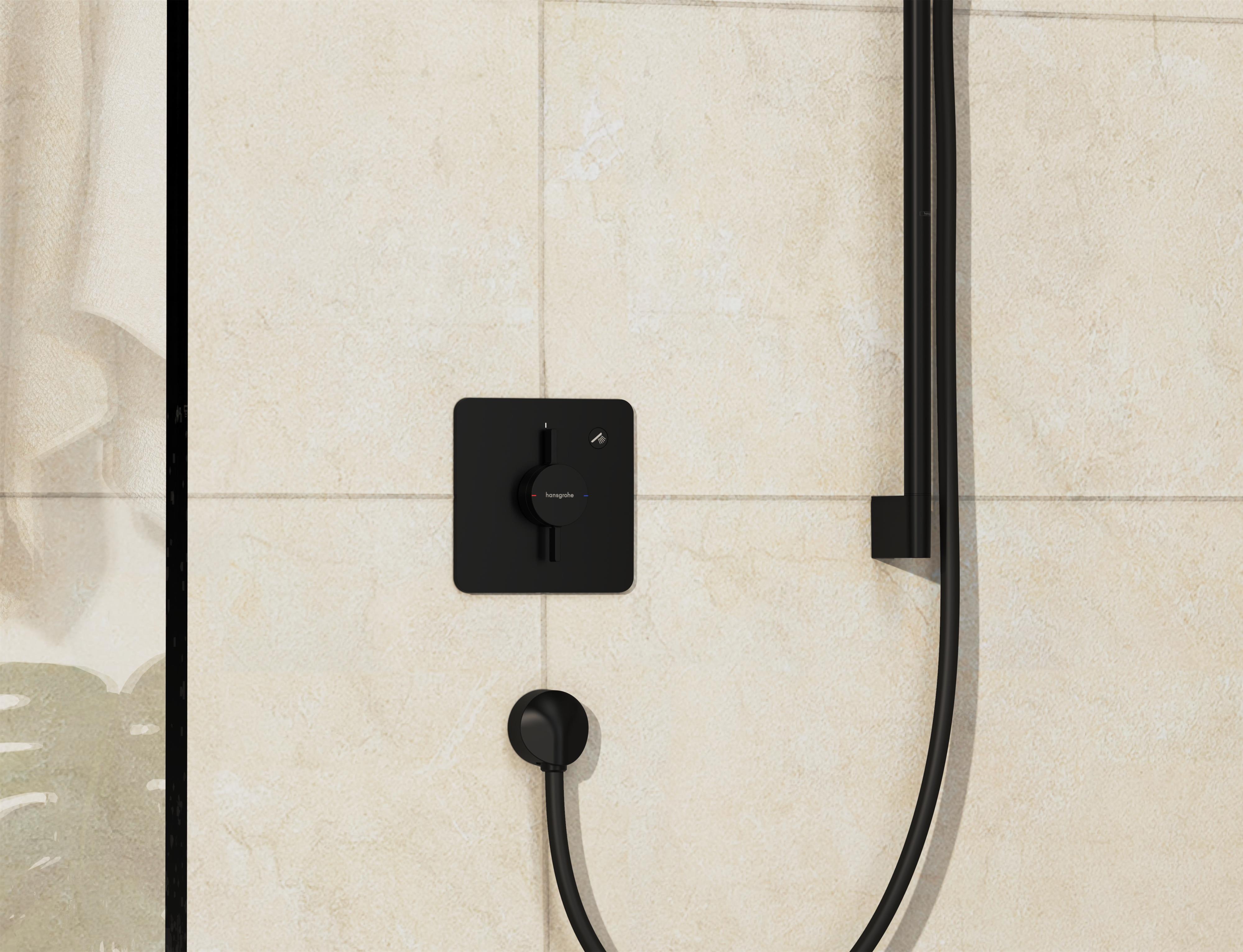 Hansgrohe DuoTurn Q bateria prysznicowa podtynkowa czarny mat 75614670
