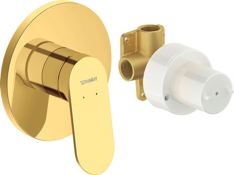 Duravit Wave bateria prysznicowa podtynkowa złota WA4210007034