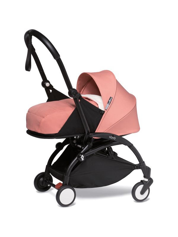 Babyzen Yoyo 2 - wózek głęboko-spacerowy z zestawem dla noworodka-Ginger/ Czarna rama