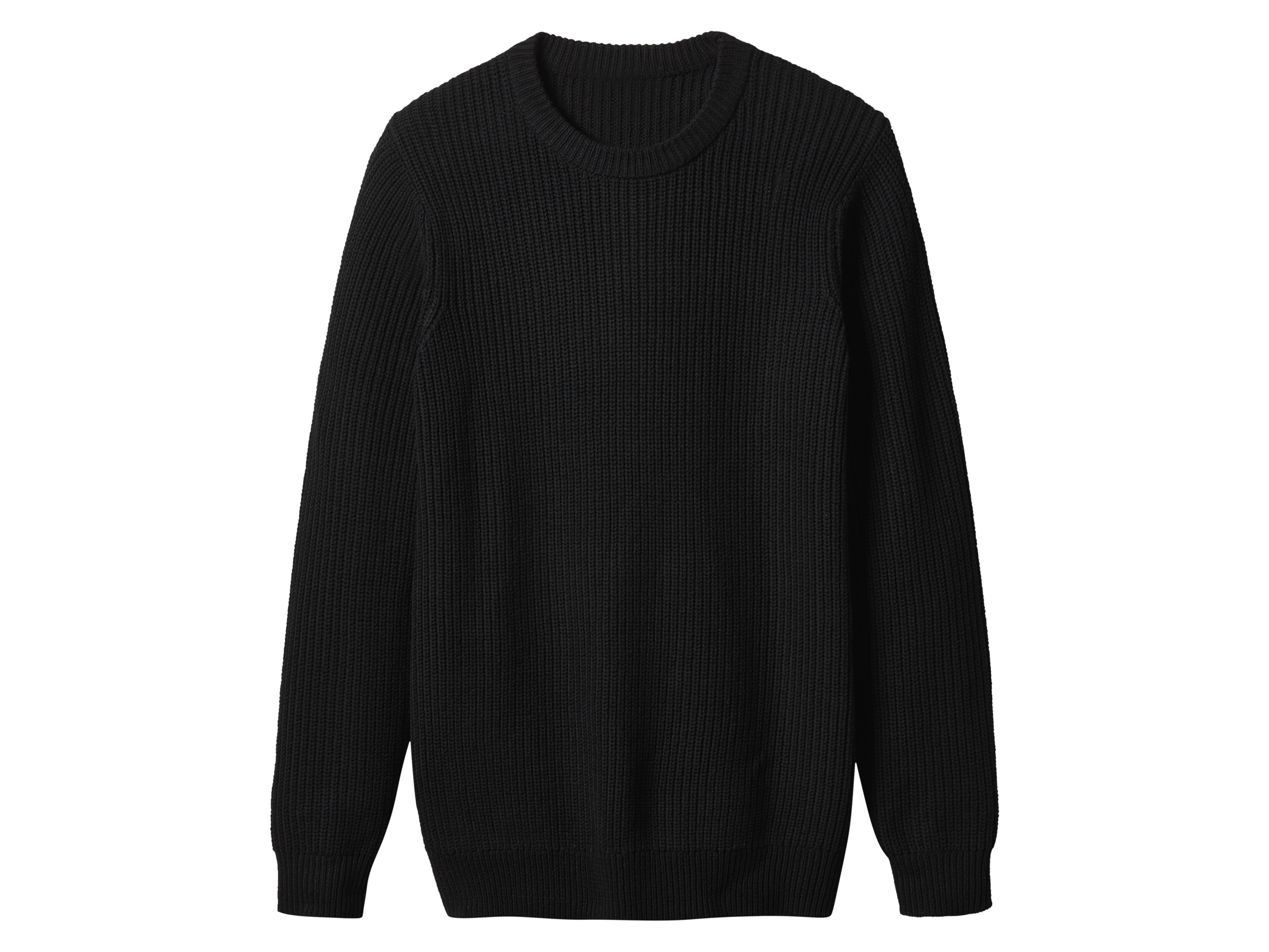 esmara Men Sweter męski z bawełną Czarny, L 52/54