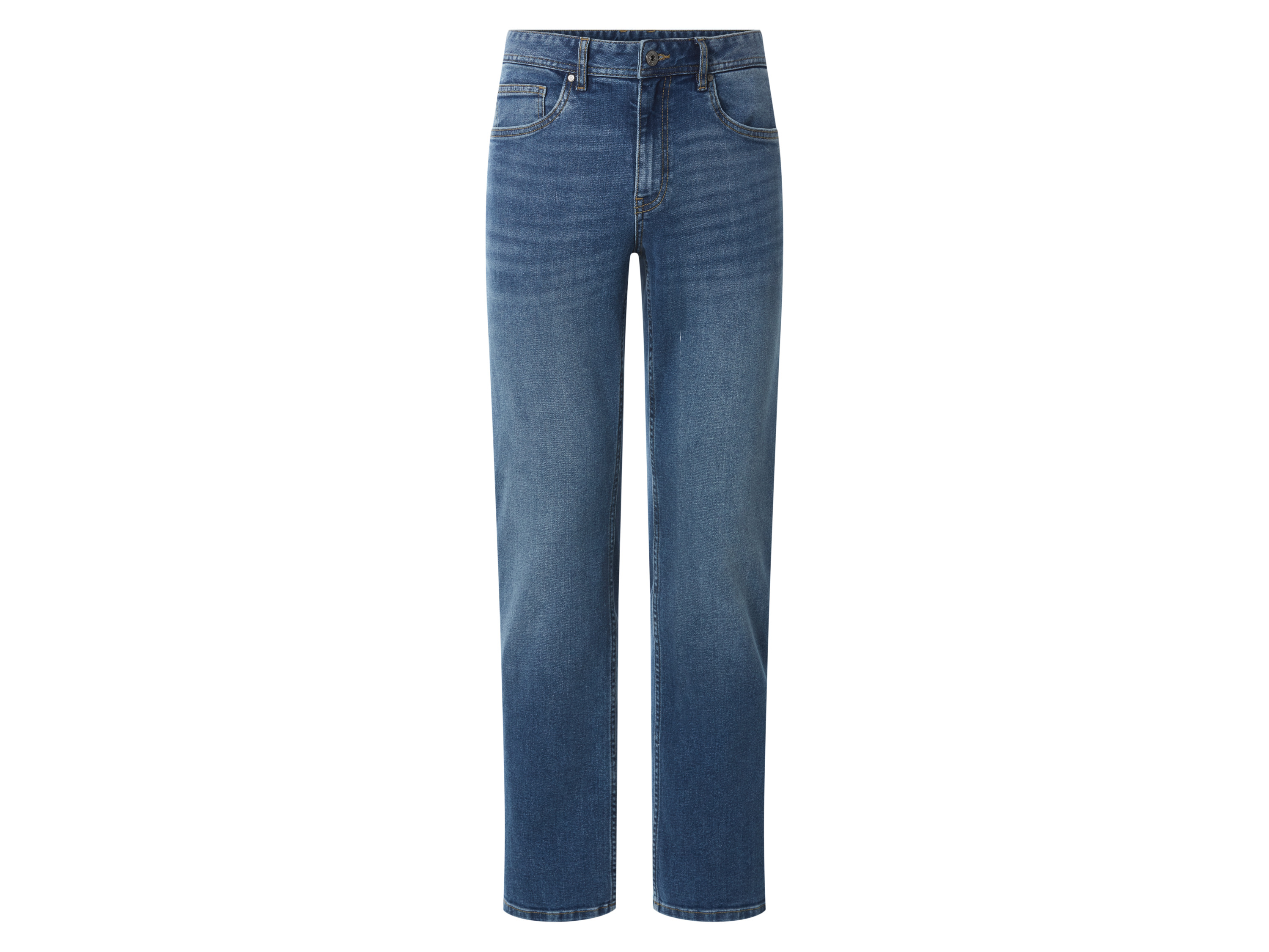 esmara Men Jeansy męskie straight fit z bawełną Jasnoniebieski, 50 34/30