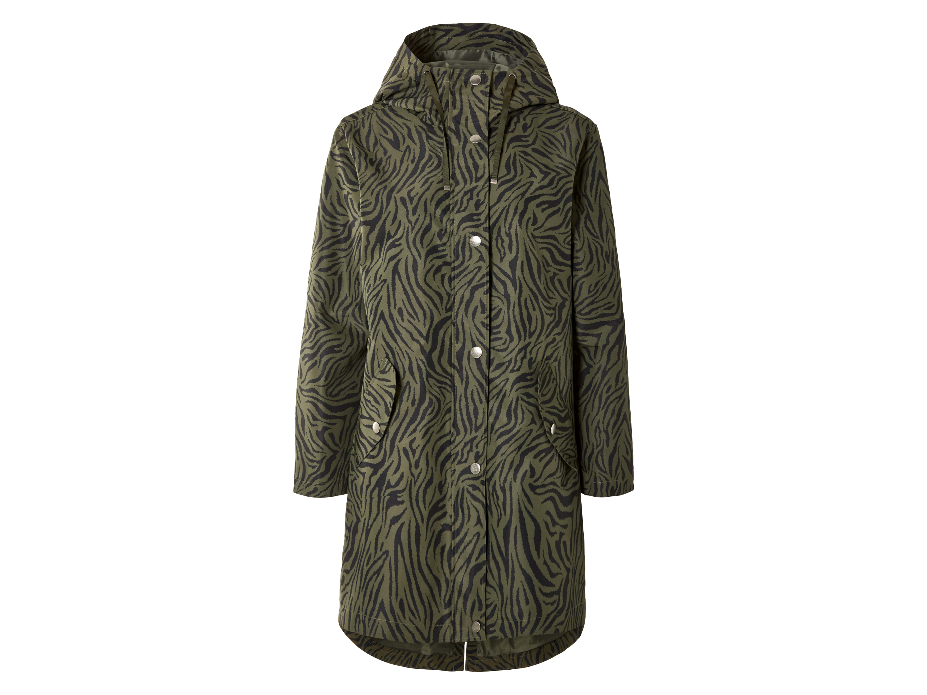 esmara Parka damska przeciwdeszczowa typu trencz XS 32/34, Oliwkowy