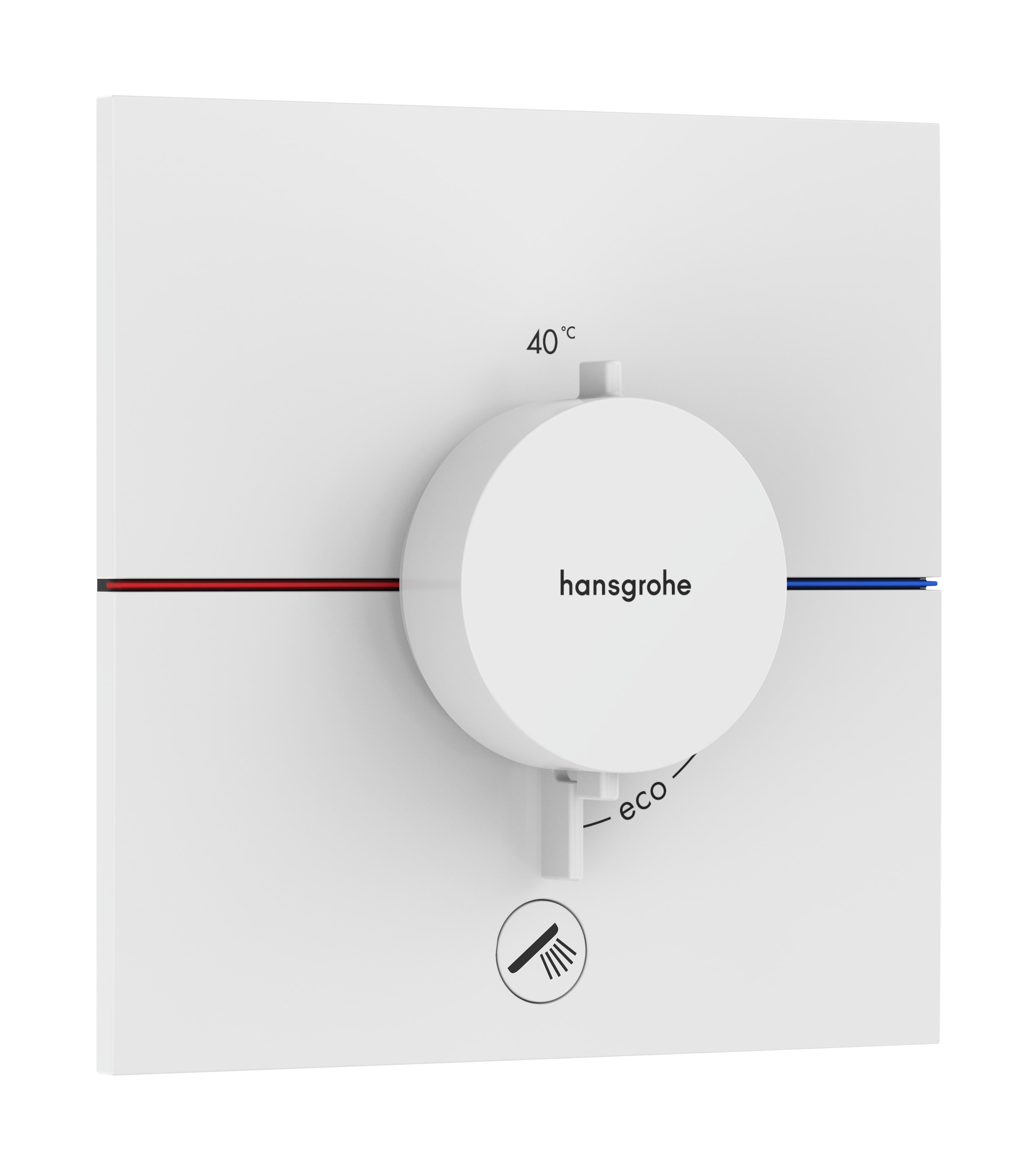 Darmowa Dostawa - Bateria prysznicowa podtynkowa termostatyczna biała Hansgrohe ShowerSelect Comfort E 15575700