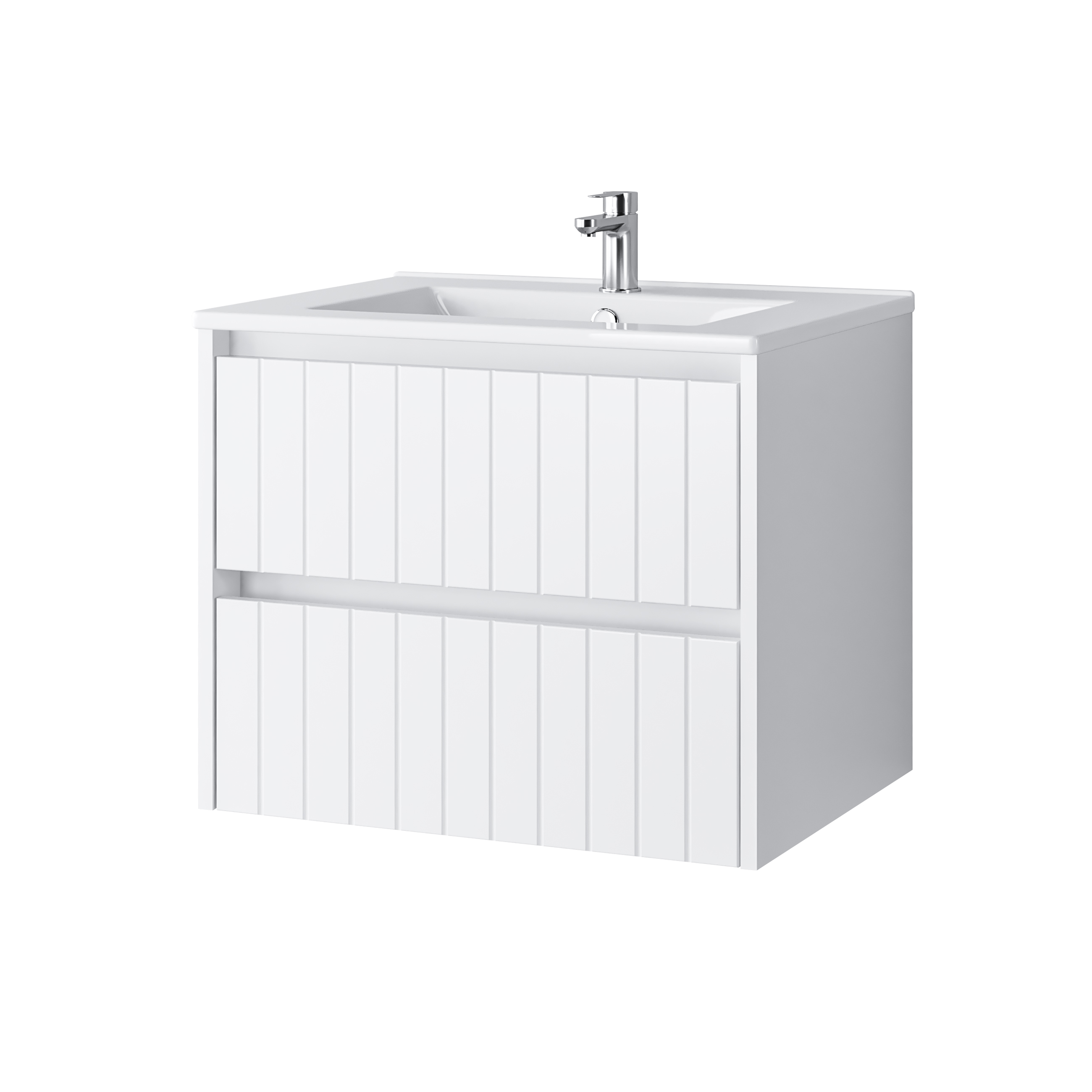 Darmowa Dostawa - Umywalka z szafką 60 cm białą Uptrend Melito 002SU6001UP4530600