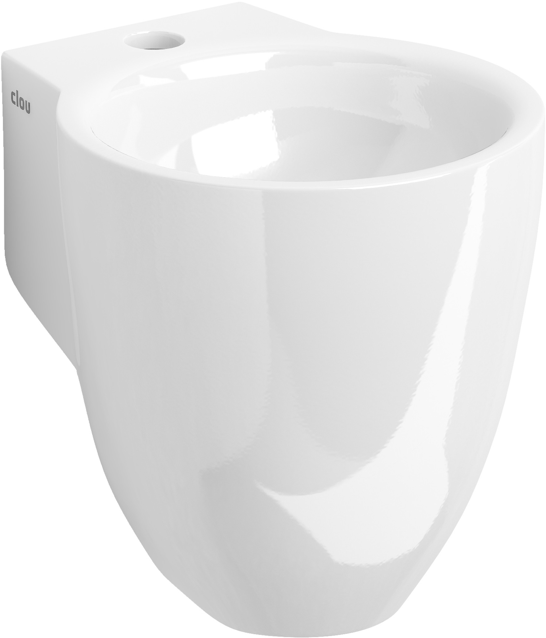 Darmowa Dostawa - Umywalka 31.5x27 cm okrągła ścienna biała Clou Flush CL0303060