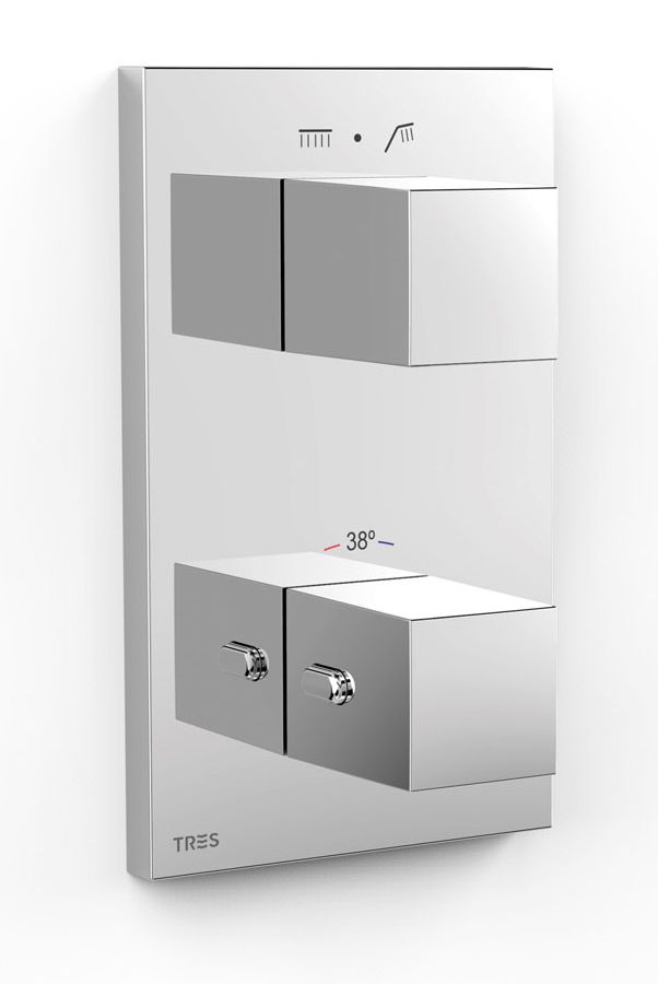 Darmowa Dostawa - Bateria wannowo-prysznicowa podtynkowa chrom Tres Therm-Box 00625001