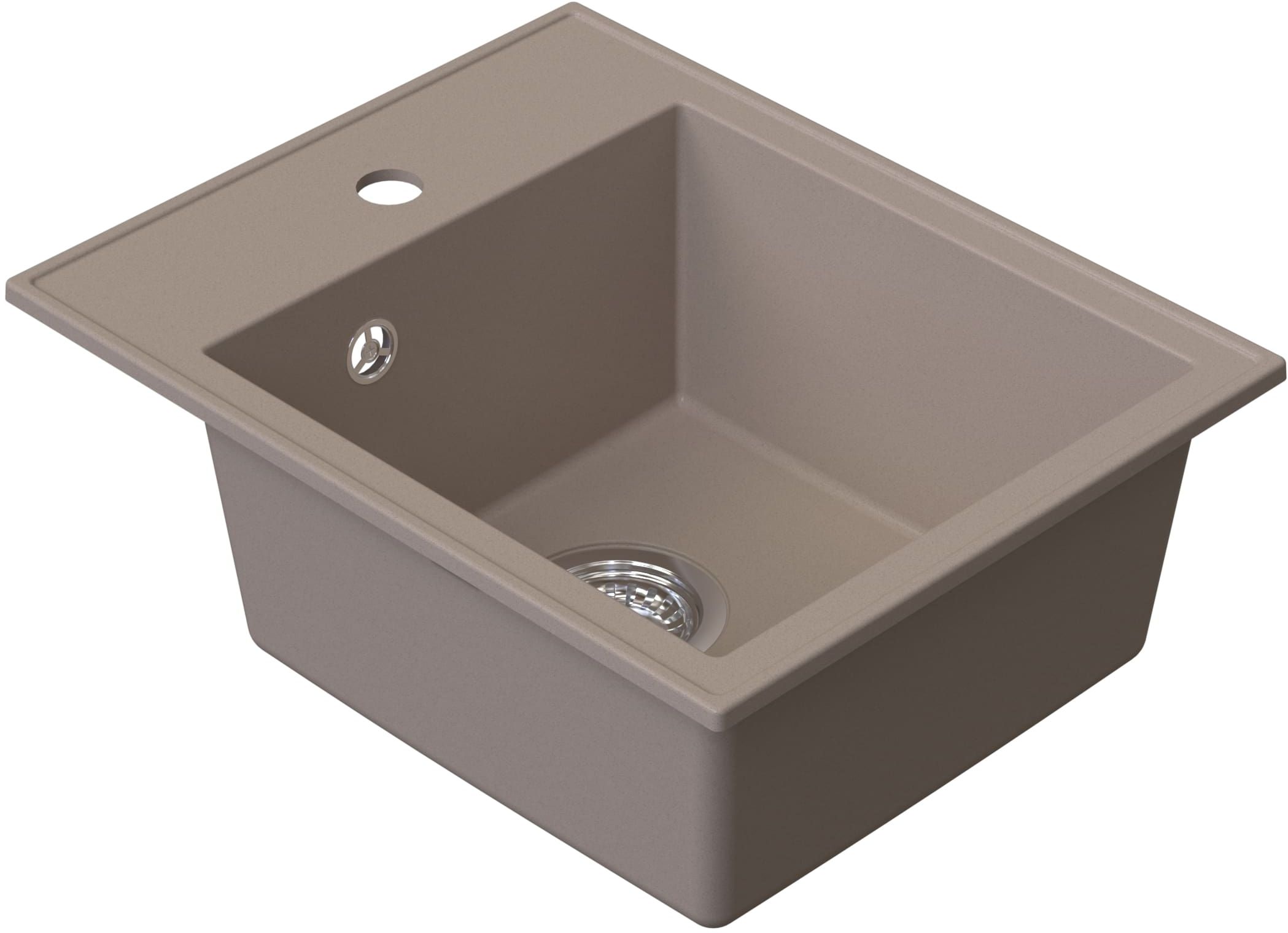 Darmowa Dostawa - Zlewozmywak granitowy 50x40 cm beżowy Ruvetti Pino 3001PIBE40W