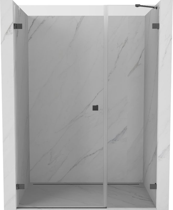 Drzwi prysznicowe uchylne Mexen Lunar-B gun gray 115 cm 1 szt.