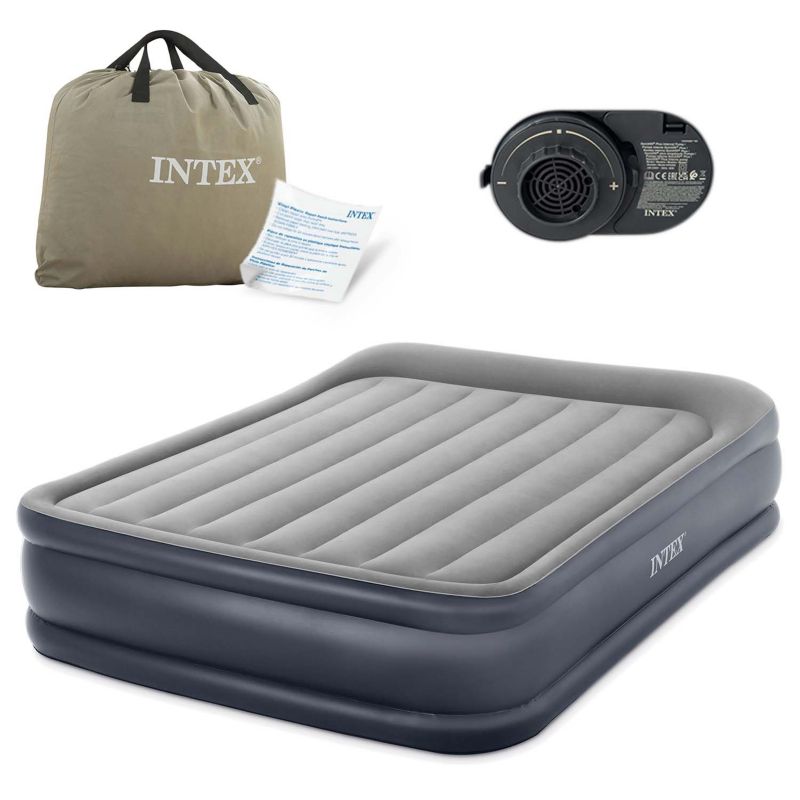 Materac dmuchany Intex 64136ND dwuosobowy z wbudowaną pompką 203x152x42 cm 1szt.