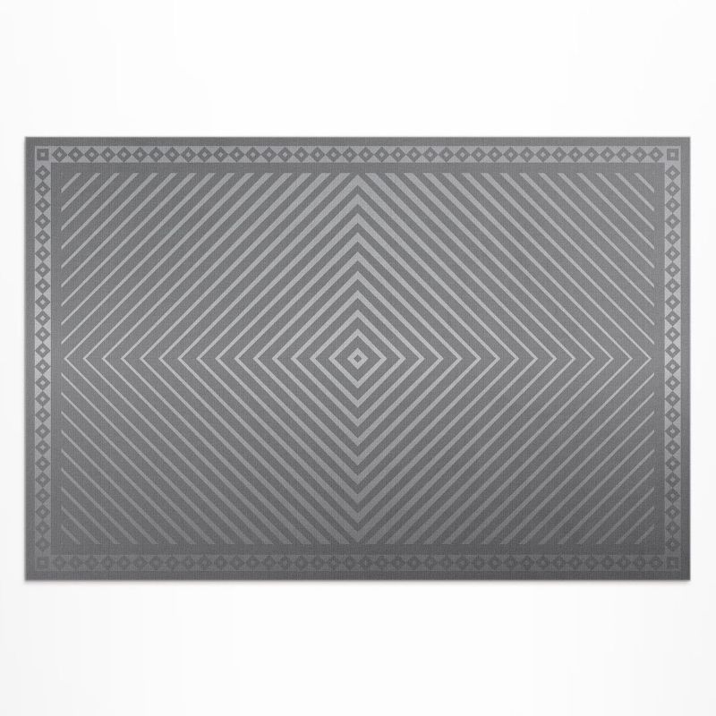 Zewnętrzny Dywan Winylowy Wallfluent 140x210 cm Geometryczne romby designerskie linie 1 szt.